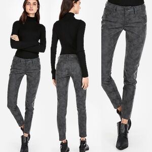 Express NWT Mid Rise Faux Suede Leather Ankle Legging Skinny Pant